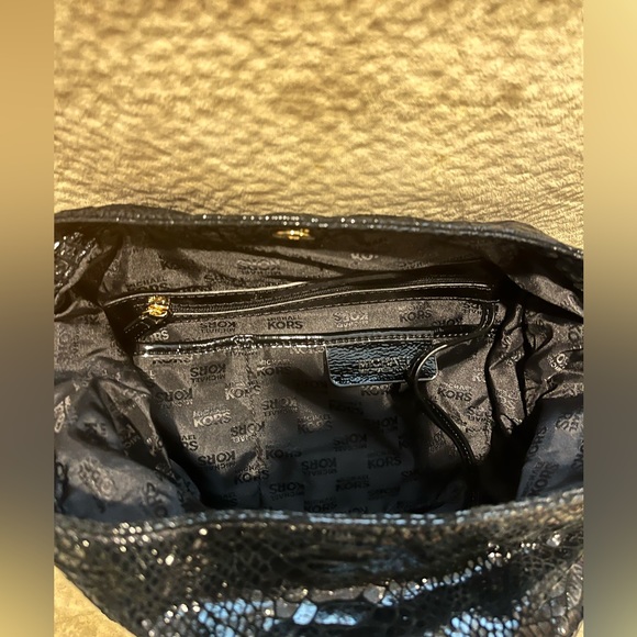 Michael Kors black snakeskin shoulder bag - Picture 5 of 5